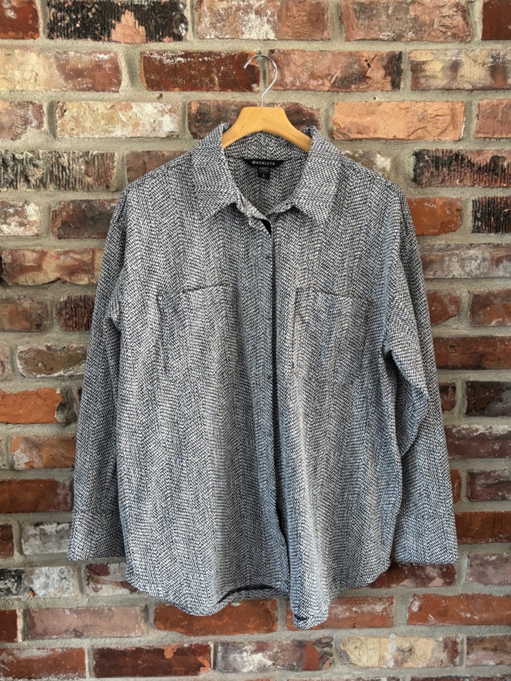 Athleta Braiden Textured Shirt Jacket, L